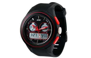 Lady Round Multifunction Analog Digital Wrist Watch With Hourly Chime