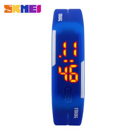 Small LED Digital Wrist Watch EL Backlight With Softable PU Band