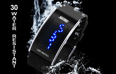 Unisex LED Digital Wrist Watch , Water Resistant Electronic Watch