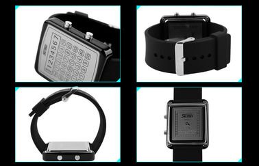 EL Backlight LED Digital Watch , Calculator Dial Mirror Watches