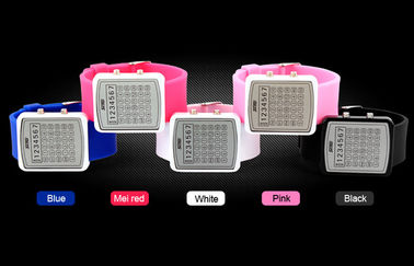EL Backlight LED Digital Watch , Calculator Dial Mirror Watches