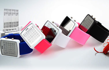 EL Backlight LED Digital Watch , Calculator Dial Mirror Watches
