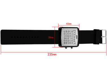 EL Backlight LED Digital Watch , Calculator Dial Mirror Watches