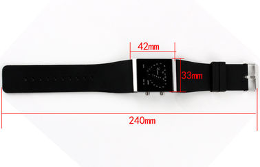 Girls LED Digital Wrist Watch , Blue Silicone Strap Electronic Watches