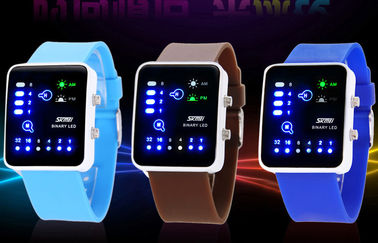 Lady Shockproof LED Digital Wrist Watch , Antimagnetic Binary Watch