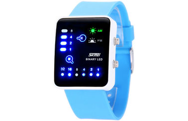 Lady Shockproof LED Digital Wrist Watch , Antimagnetic Binary Watch