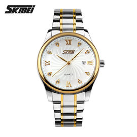 Waterproof Golden Metal Strap Watch Business Leisure For Men