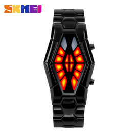 Hot Red Light Metal Strap Watch , Men Business Wrist Watch SKMEI
