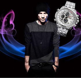 Water Resistant Luxury Business Wrist Watch Japan Quartz Movt For Man