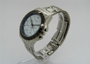 Fashion Gent metal strap watches big face PNP plating , quartz mens watches