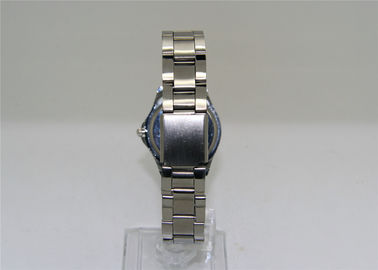 Round alloy case Lady Metal Strap Watch Japan analog Movement  3-eyes design