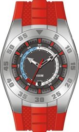 Silicon Strap Self Calibrating Watches , Coolest Digital Watches Dual Time Zone