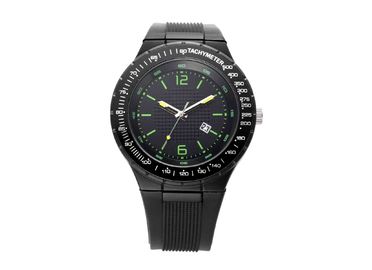Cool Black Sport Analog Gents Plastic Quartz Watch Japan Movt With Battery