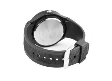 Cool Black Sport Analog Gents Plastic Quartz Watch Japan Movt With Battery