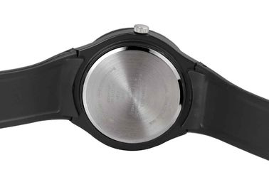 Cool Black Sport Analog Gents Plastic Quartz Watch Japan Movt With Battery