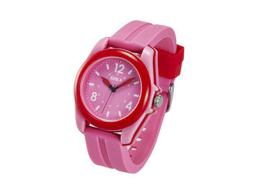 Nice Red Waterproof Electronic Plastic Quartz Watch For Girls Customized