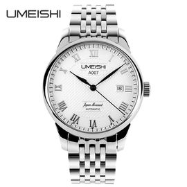 Cusomized Japanese Movement Hard Glasses Wrist Watch For Businessman