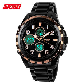 Multifunction Stainless Steel Quartz Watch For Man Use Zinc Alloy Strap