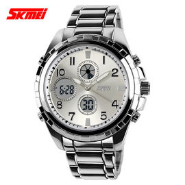 Zinc Alloy Case Stainless Steel Quartz Watch Black For Boy Students