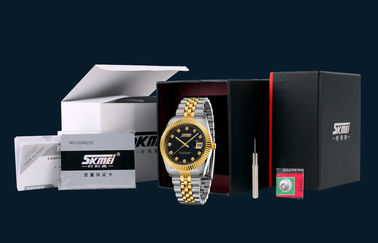 Hottest Couple Vogue Golden Stainless Steel Quartz Watches Japan Movts With Best Gifts Packing