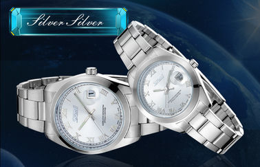Waterproof Men And Women Stainless Steel Quartz Watches For Anniversary