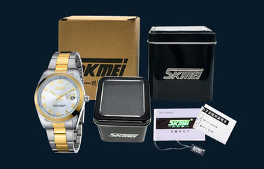 Waterproof Men And Women Stainless Steel Quartz Watches For Anniversary