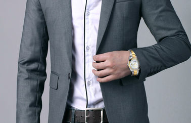 Waterproof Men And Women Stainless Steel Quartz Watches For Anniversary