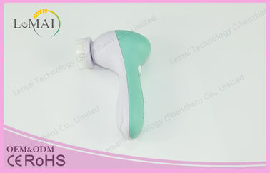 Mini Electric Facial Brush for Deep Cleansing , Pink / Red / Green 4 In 1 Beauty Cleaner