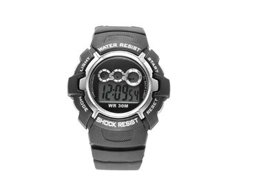 Vogue Plastic Daily Alarm Mens Waterproof Sport Watch For Male / Teenager
