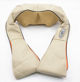 Beige / Brown / Orange Neck Shoulder Massage , Shiatsu PU Effective kneading Massage