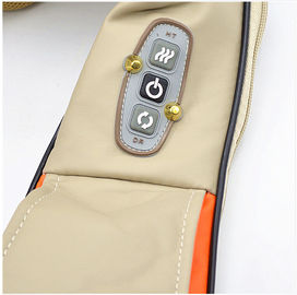Beige / Brown / Orange Neck Shoulder Massage , Shiatsu PU Effective kneading Massage