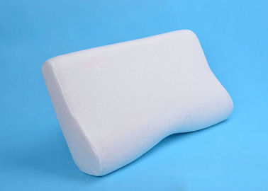 Customized Logo White Wavy Pillow For Sleepless People / Cervical Spondylosis