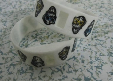 Fashion White Digital Silicone Wristband Watches with Water Resistant 3ATM