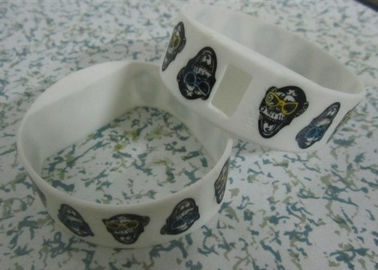 Fashion White Digital Silicone Wristband Watches with Water Resistant 3ATM