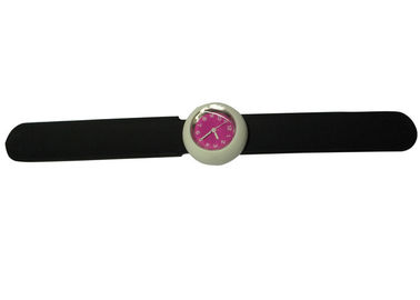 1ATM Water resistant Colorful Watch Dial Slap Silicone Wristband Watches with Debossed Log