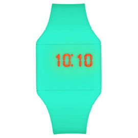 Waterproof Sports Silicone Wristband Watch , Touch Screen Led Watch