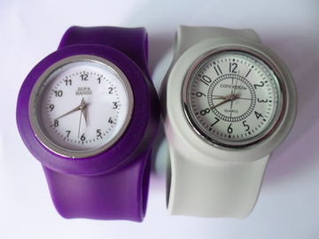 Eco-friendly Digital Silicone Band Watch Purple Luxury For Children