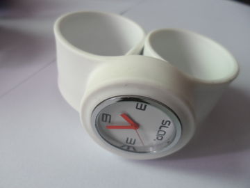 White Silicone Wristband Watch Japan Chips For Family Kids