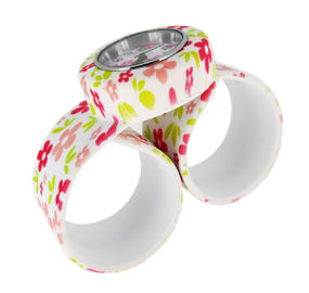 Flower Printing Silicone Slap Wristwatch Personalized Customized for Children