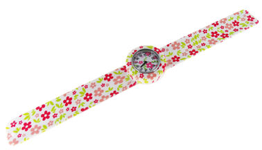 Flower Printing Silicone Slap Wristwatch Personalized Customized for Children