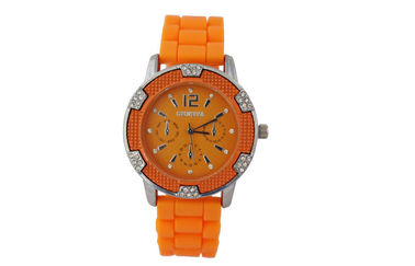 Wheel Shape Silicone Wristband Watch 3 ATM Shockproof Girls Watches