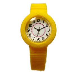 Water Resistance Silicone Wristband Watches , Unisex Bangle Watch