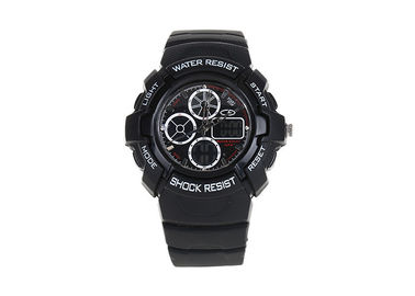 Black 30 M Waterproof LED Sport Digital Wristwatch Stainless Steel Back Case