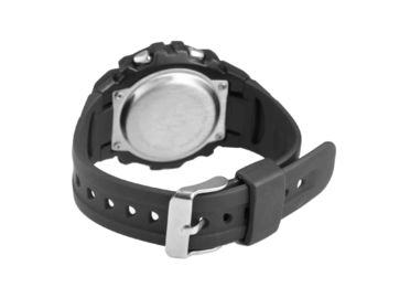PU Plastic Band Male Multifunction LCD Digital Watches With 3 Atm Waterproof