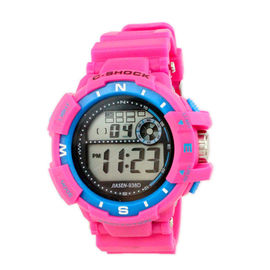 Colorful PVC Band Multifunction Digital Ladies Wrist Watch Professional