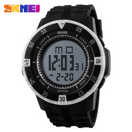 Black Band Multifunction Digital Sport Watch Waterproof For Male