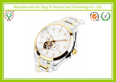 Multifunction Automatic Mechanical Watch Stainless Steel Skeleton For Female
