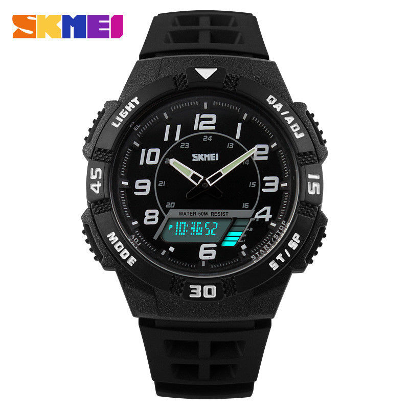 Running Sport Analog Digital Wrist Watch With Strong Plastic