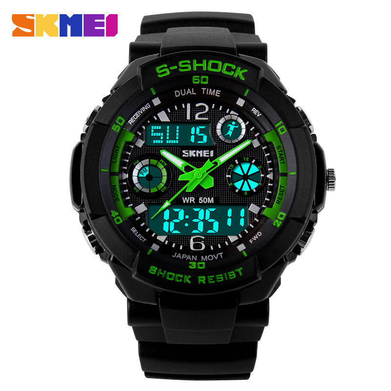 Durable Analog Digital Wrist Watch With Japanese Batteries Movement