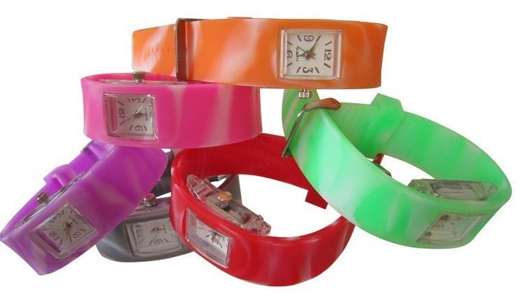 Casual Stylish LED Digital Wrist Watch Flexible Movement For Boys / Girls